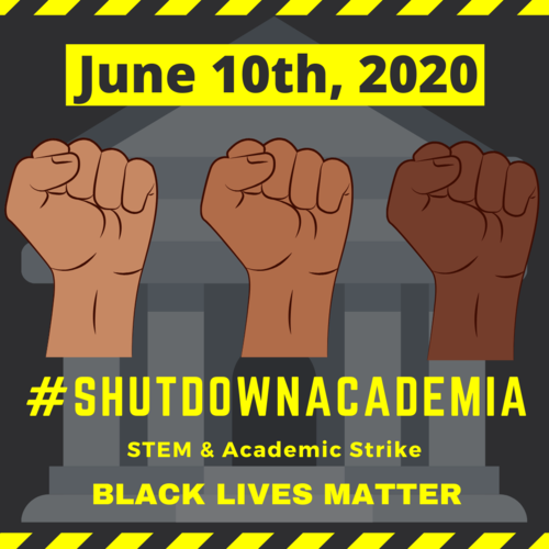 Poster for #ShutDownAcademia